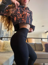 Load image into Gallery viewer, Black Ribbed Seamless Leggings