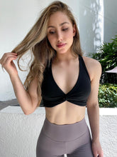 Load image into Gallery viewer, Black Sweetheart Sports Bra
